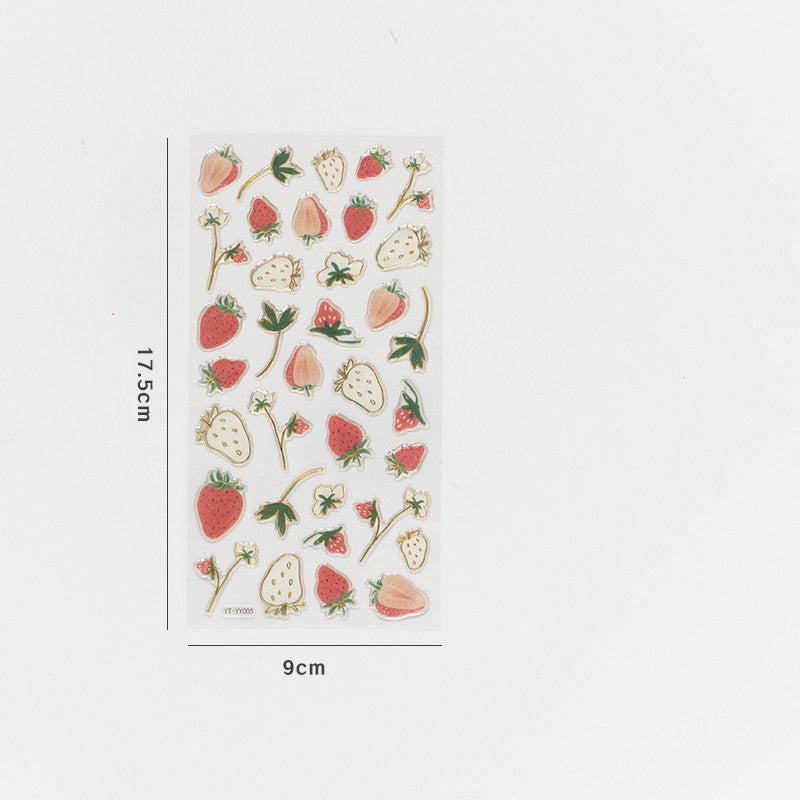 Cute diy fruit bronzing sticker