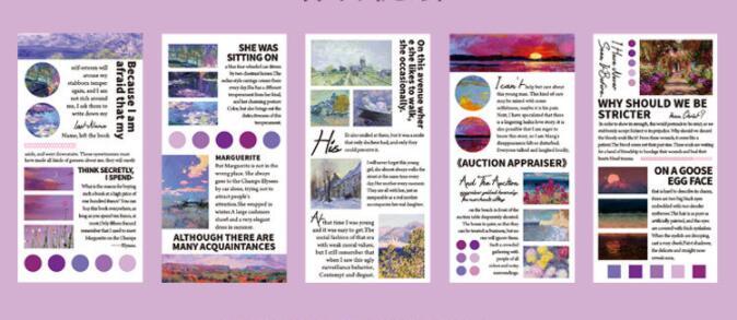 English Basic And Paper Sticker Book Series Of Famous Landscape Paintings