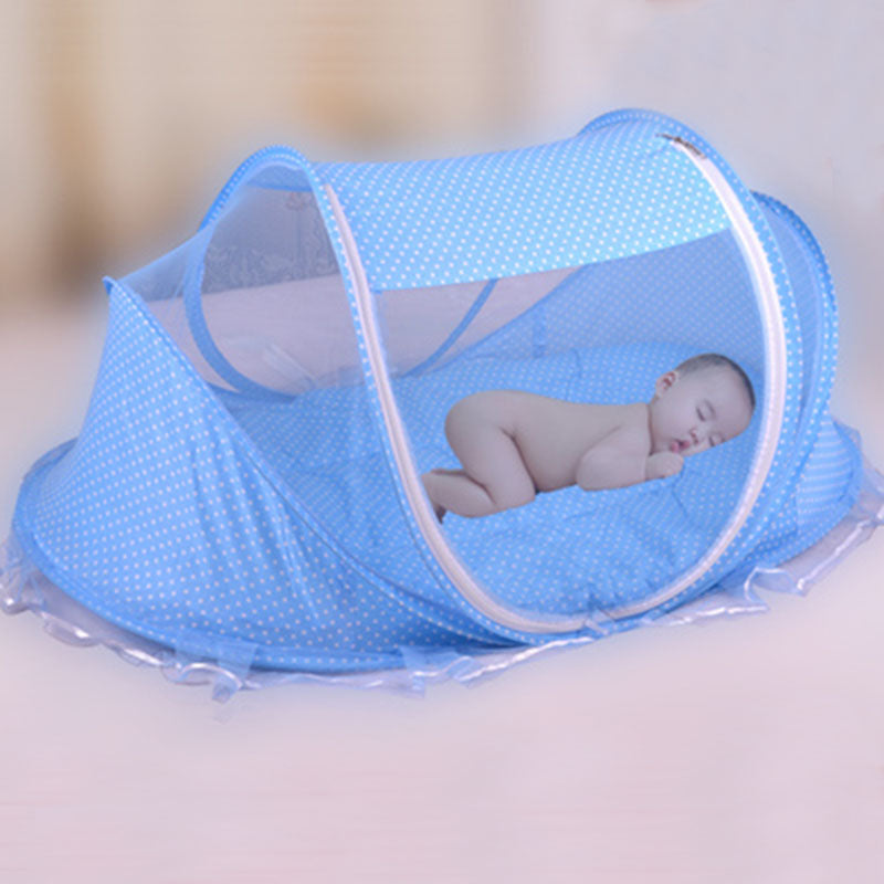 Foldable Baby Bed Net with Pillow Net, 2-Piece Set