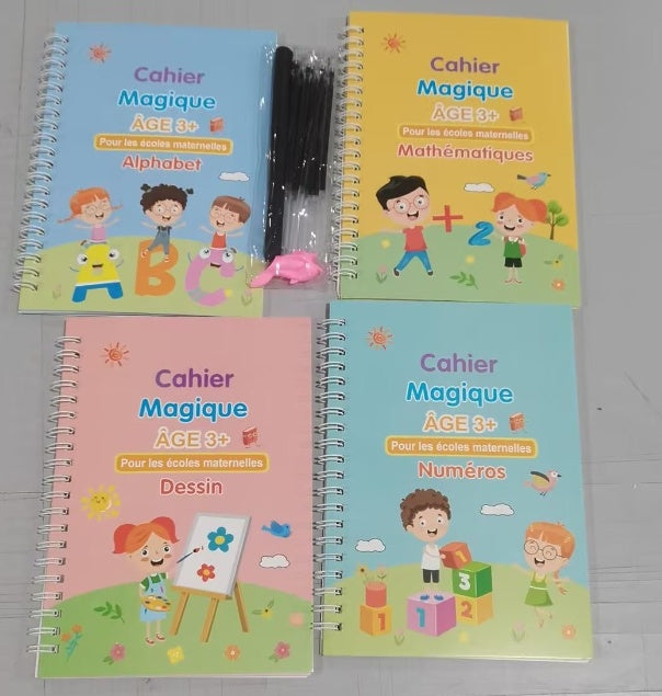 Children English French German Painting Magic English Training Book