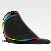 Vertikale ergonomische Snail RGB Anti-Maus-Handkabelmaus