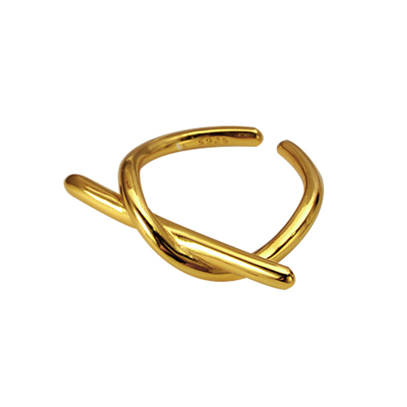 Women's Minimalist Geometric Line Ring