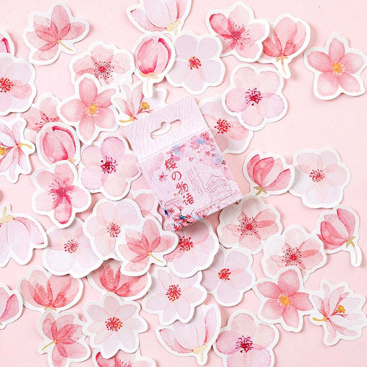 Sakura Story Romantisches Aufkleber-DIY-Material