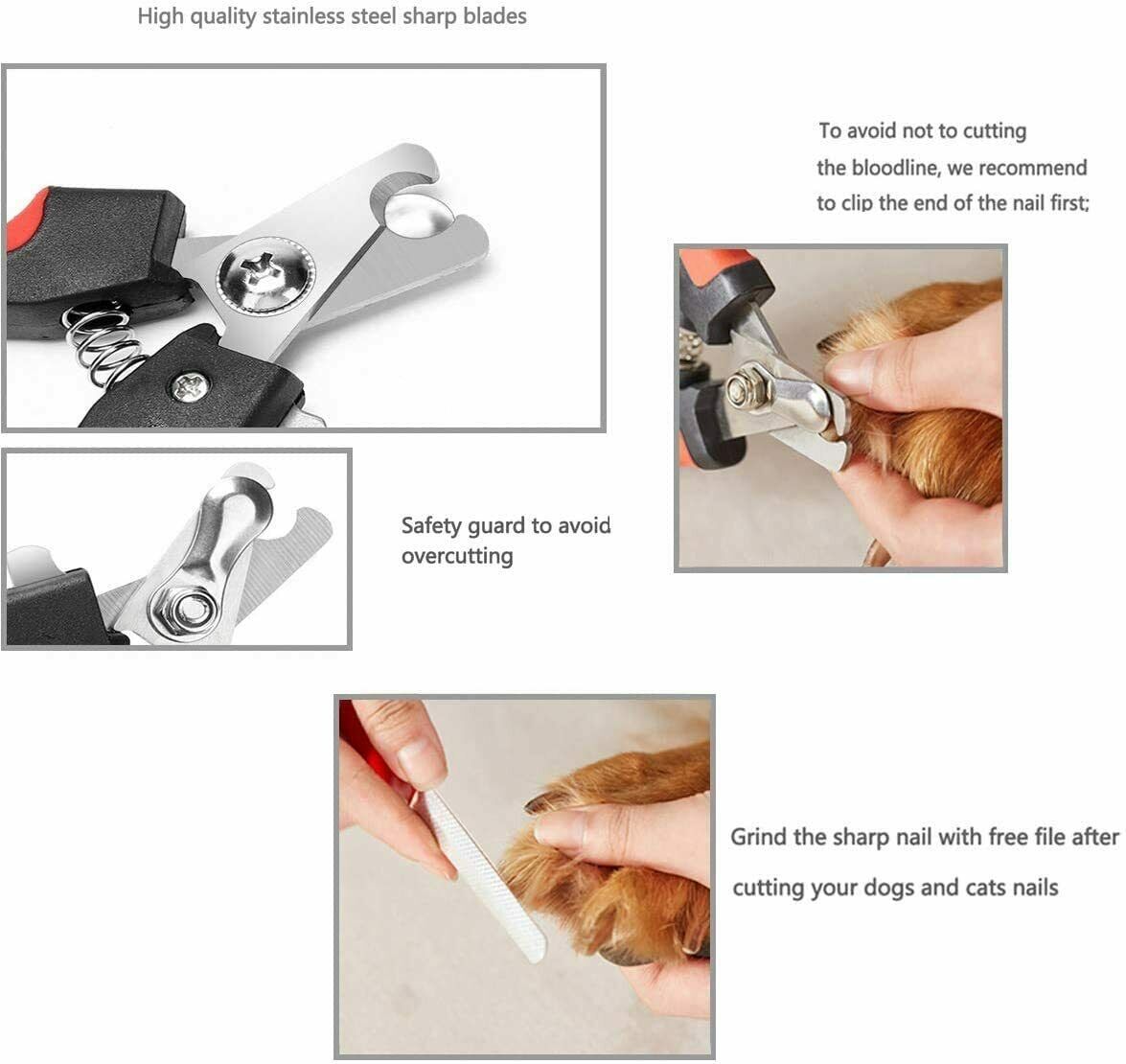 Claw clippers for dogs, claw cutter with safety protection