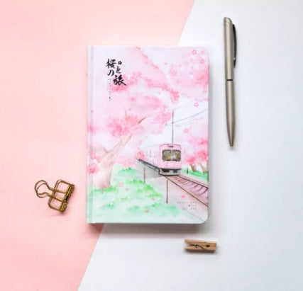 Muco Notizbuch Sakura Blumen Muster Hardcover