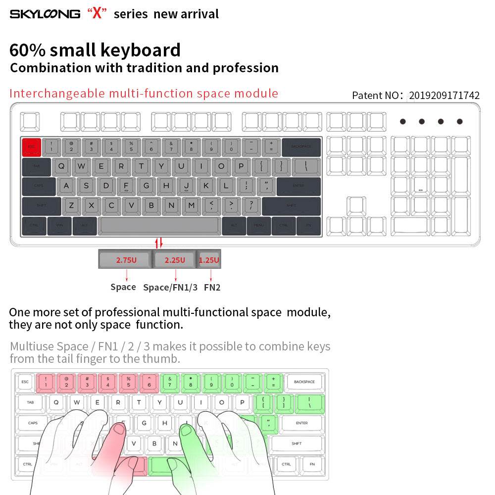 Dualmodus mechanische Tastatur Kit