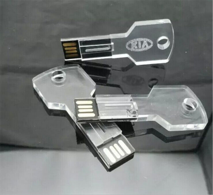 Transparent illuminated USB