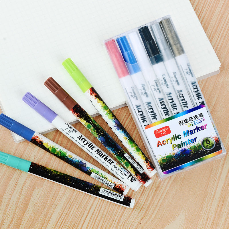 Wide Acceptance of Acrylic Graffiti Marker Pen Brush Painting DIY Photo Album Black Card Pen