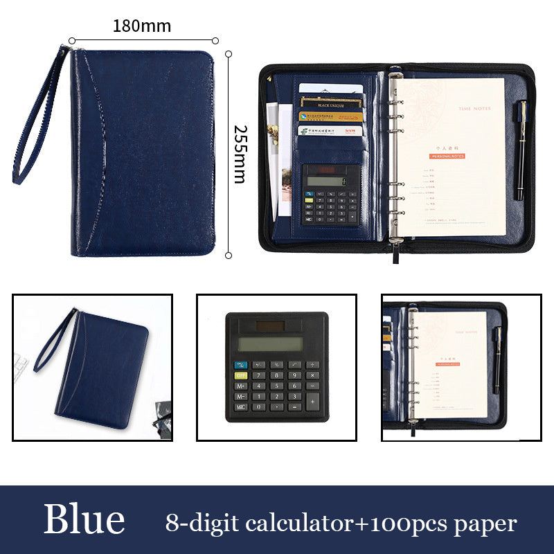 A5 Business Manager Folder Creative Zipper Bag