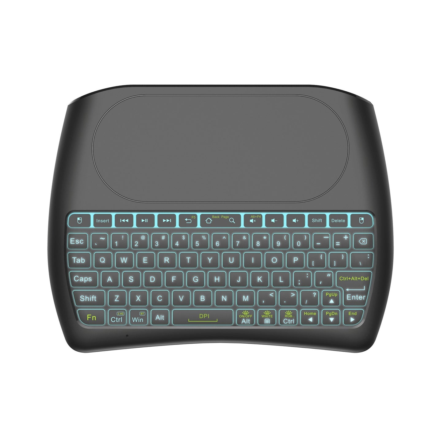 Wireless Mini Keyboard Seven-Color Backlight Version I8 2.4G