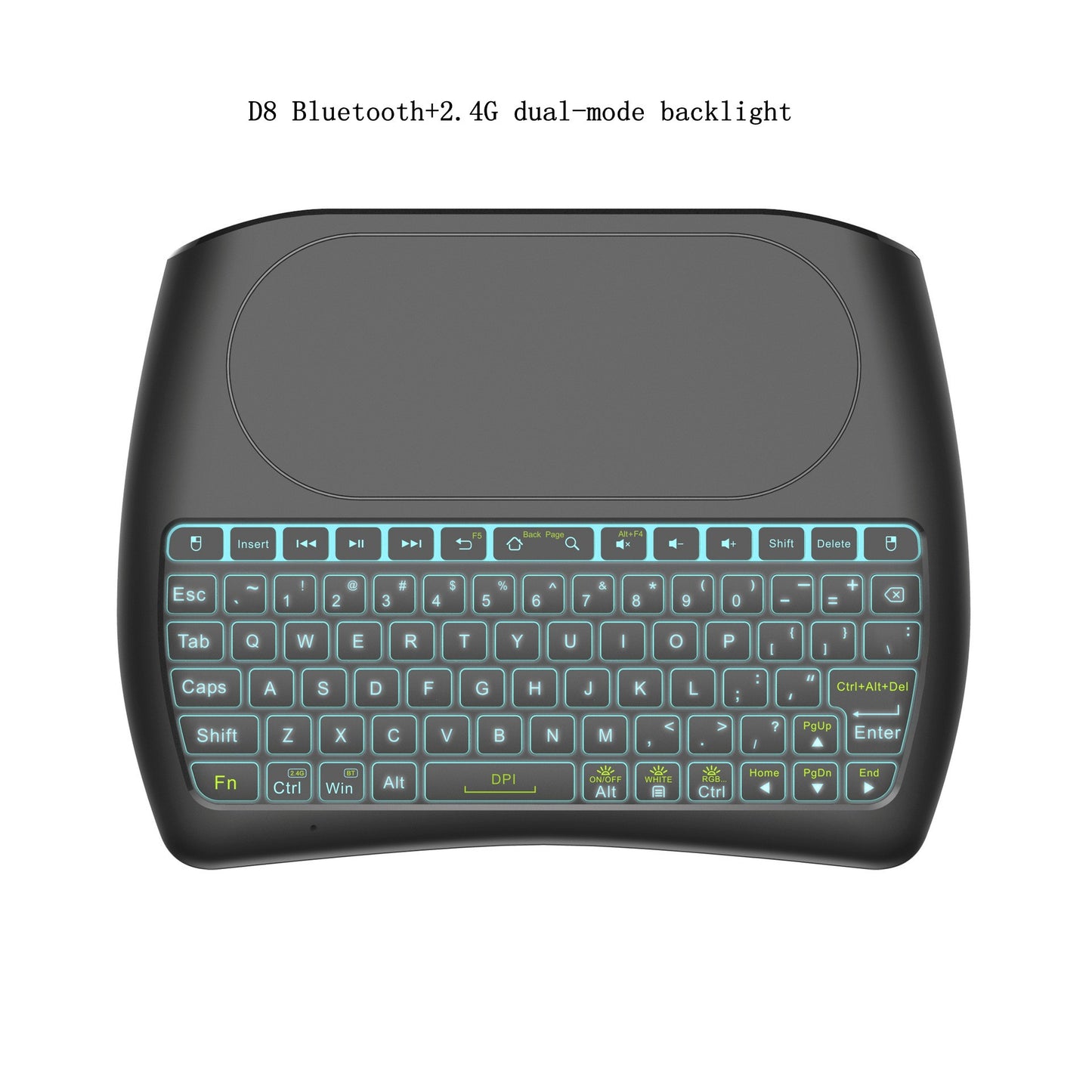 Wireless Mini Keyboard Seven-Color Backlight Version I8 2.4G