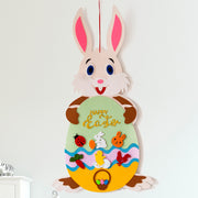 Ostern Kinder DIY Filz Bunny Anhänger Spielzeug mit Abnehmbare Alphabet Ostern Ornament Kinder Ostern Geschenk