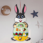 Ostern Kinder DIY Filz Bunny Anhänger Spielzeug mit Abnehmbare Alphabet Ostern Ornament Kinder Ostern Geschenk