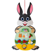 Ostern Kinder DIY Filz Bunny Anhänger Spielzeug mit Abnehmbare Alphabet Ostern Ornament Kinder Ostern Geschenk