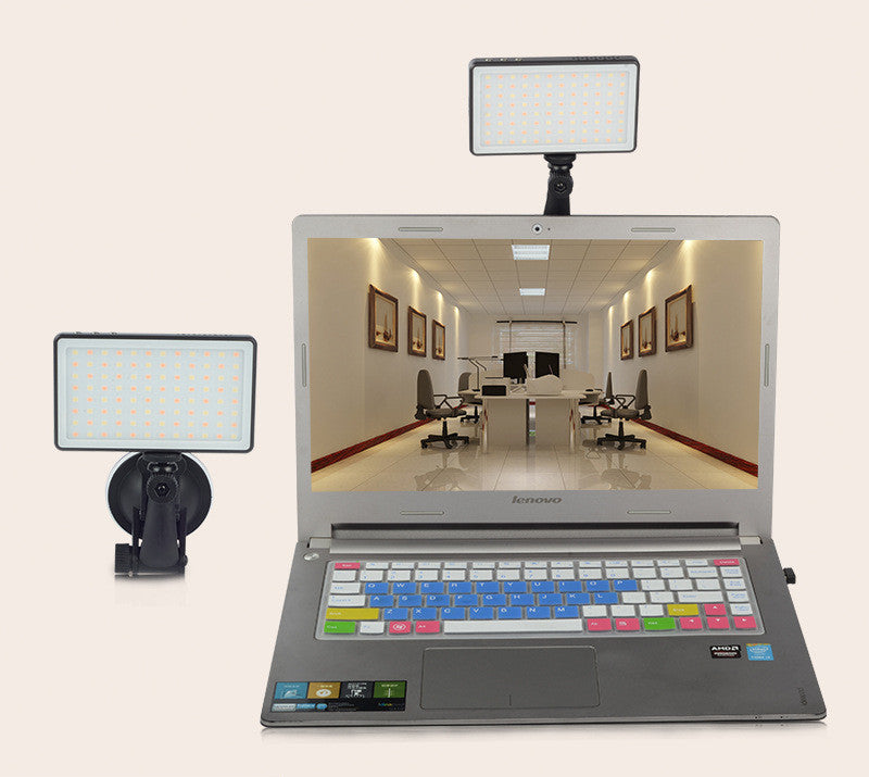 LED lighting for laptop video conferencing