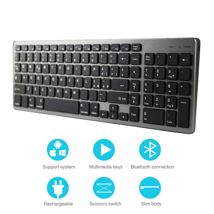 Tablet-Telefon Universelle digitale wiederaufladbare Bluetooth-Tastatur