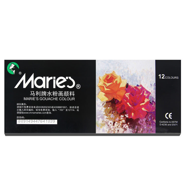 Marley Gouache Pigment 12ml Boxed 12 Farben 18 Farben 24 Farben Pigmente