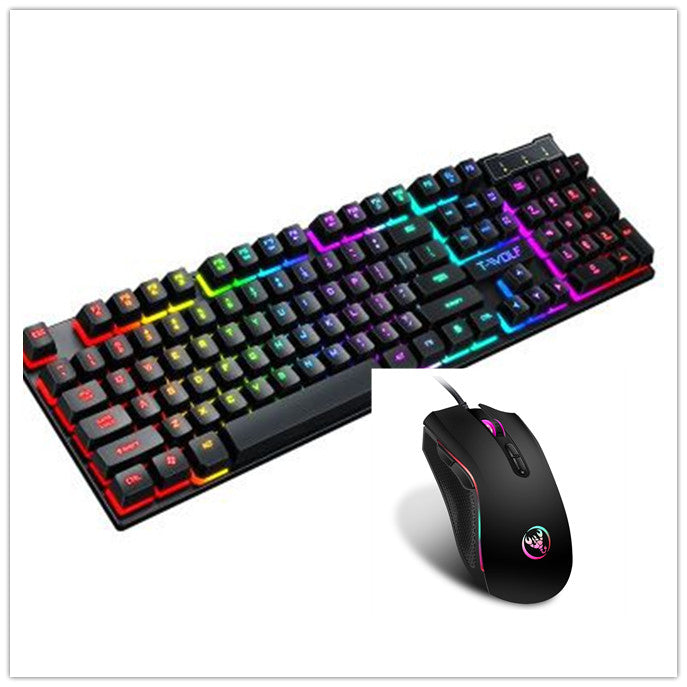 Leuchtende kabelgebundene Gaming-Tastatur mit USB-Anschluss