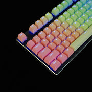 Regenbogenblaue 109-Tasten-Tastenkappe für mechanische Tastatur