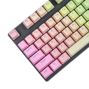 Regenbogenblaue 109-Tasten-Tastenkappe für mechanische Tastatur