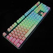 Regenbogenblaue 109-Tasten-Tastenkappe für mechanische Tastatur