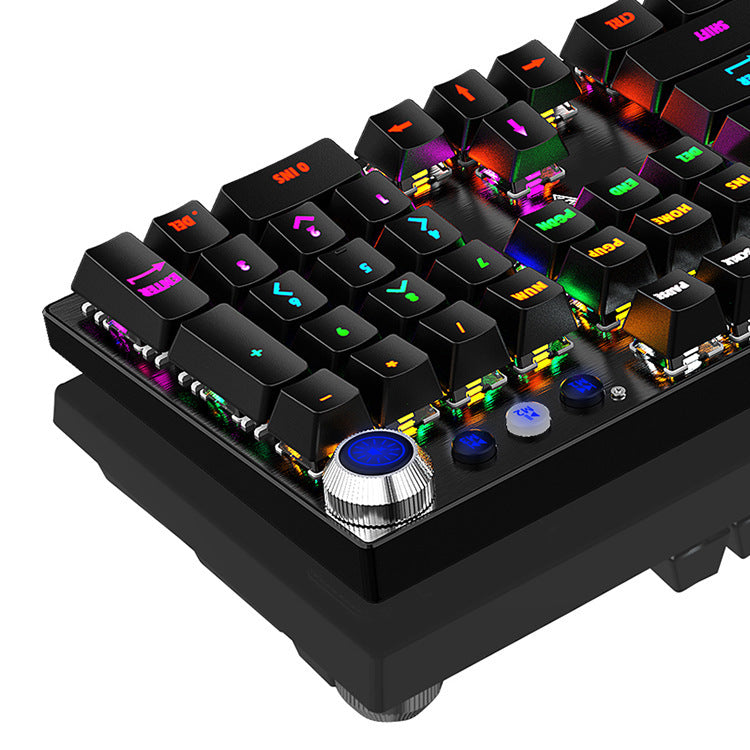 Wired USB Mechanical Gaming Keyboard with Interchangeable Axis