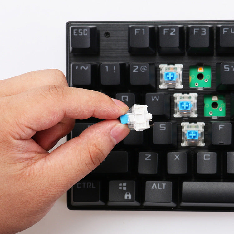 Wired USB Mechanical Gaming Keyboard with Interchangeable Axis