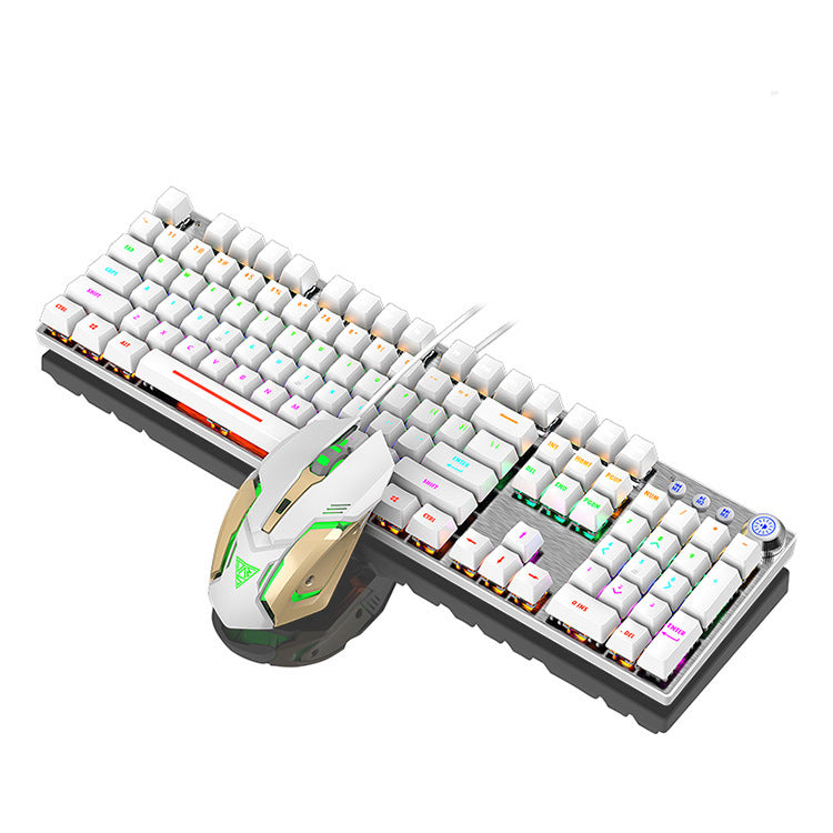 Wired USB Mechanical Gaming Keyboard with Interchangeable Axis