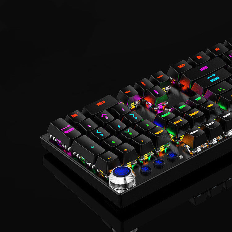 Wired USB Mechanical Gaming Keyboard with Interchangeable Axis