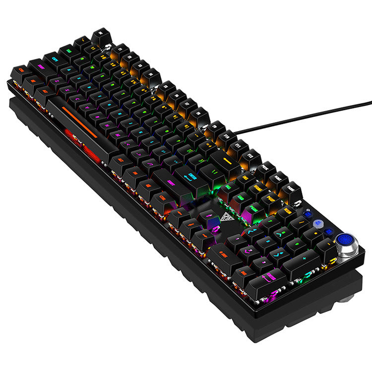 Wired USB Mechanical Gaming Keyboard with Interchangeable Axis