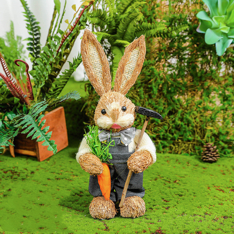 Easter Rabbit Decoration Ornaments Nursery Courtyard rabbit Decoration Garden Plant Corner