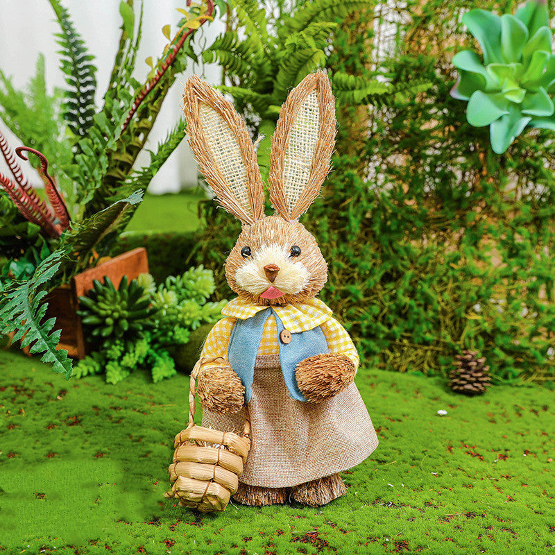 Easter Rabbit Decoration Ornaments Nursery Courtyard rabbit Decoration Garden Plant Corner