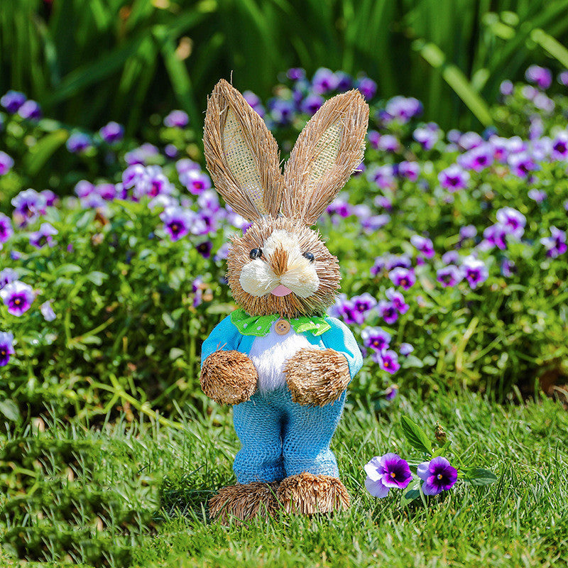 Easter Rabbit Decoration Ornaments Nursery Courtyard rabbit Decoration Garden Plant Corner