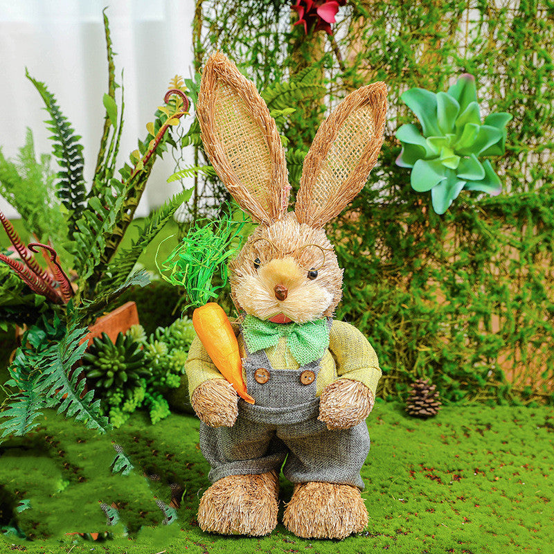 Easter Rabbit Decoration Ornaments Nursery Courtyard rabbit Decoration Garden Plant Corner