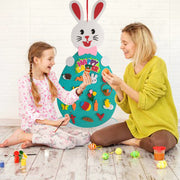 Ostern Kinder DIY Filz Bunny Anhänger Spielzeug mit Abnehmbare Alphabet Ostern Ornament Kinder Ostern Geschenk