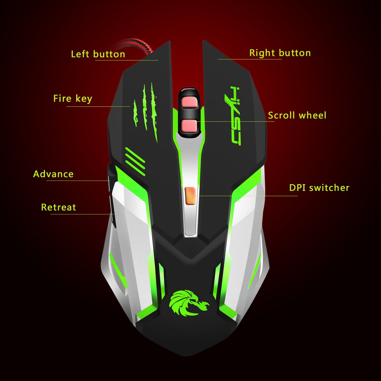 S100 Mechanical Colorful Gaming Mouse