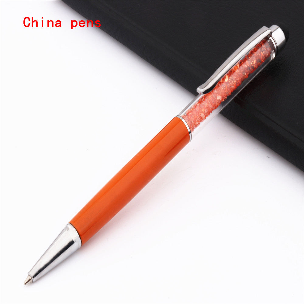 Luxurious capacitive pen with crystal glass for the touchscreen