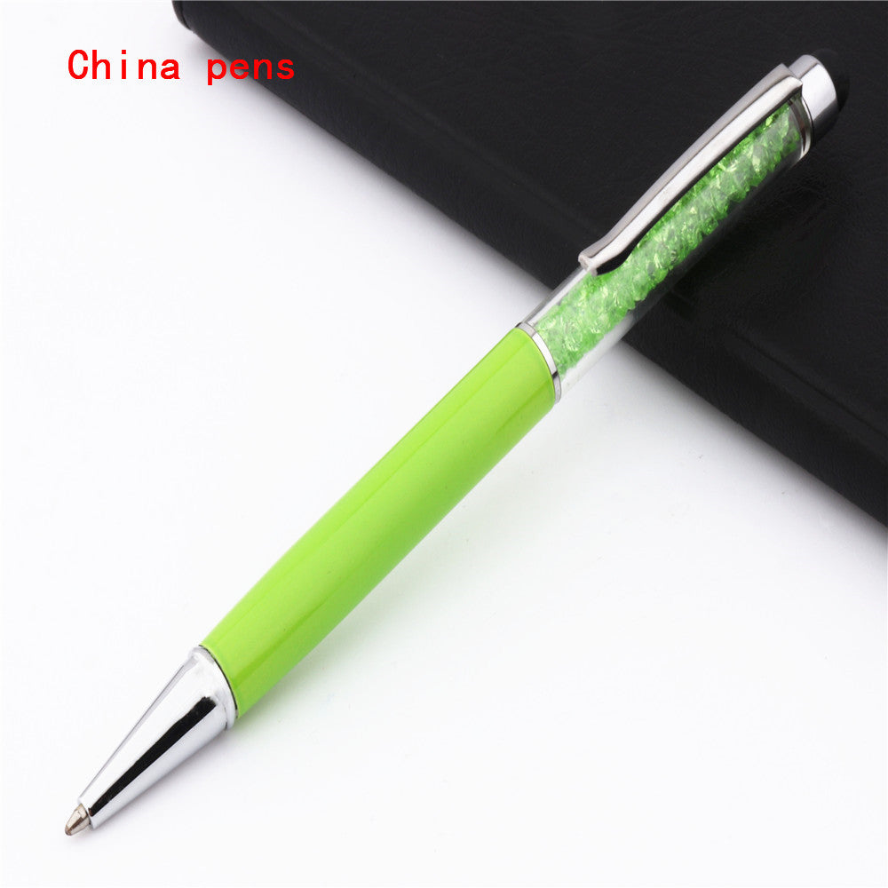 Luxurious capacitive pen with crystal glass for the touchscreen