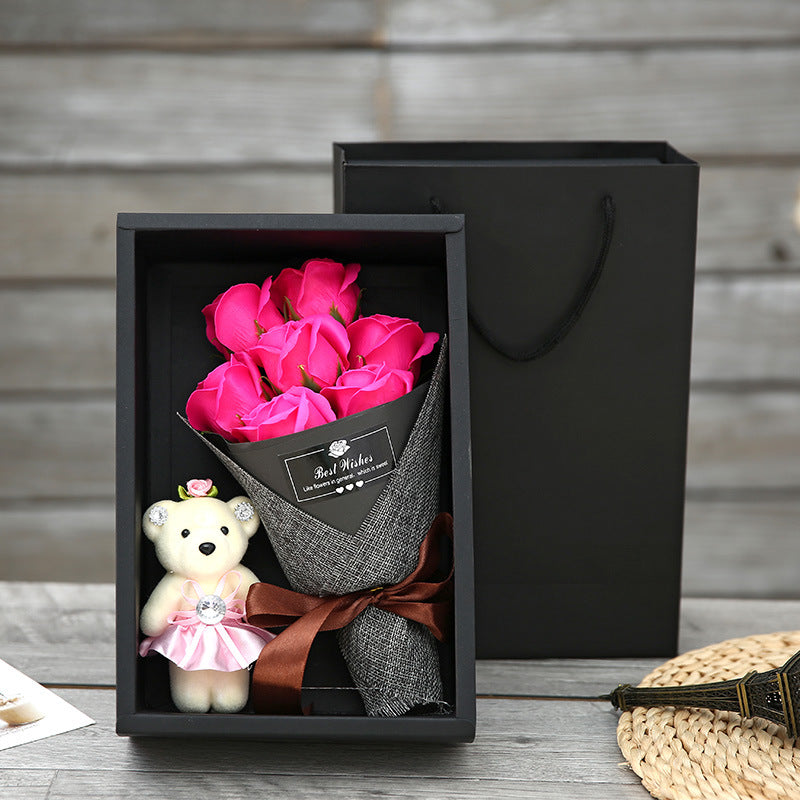 Tanabata Valentine's Day Girl Soap Flower Gift Box