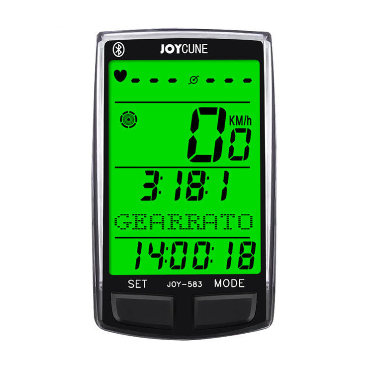 SD583 Kabelloser Code-Zähler, Tachometer, großer Bildschirm, mehrsprachiger Kilometerzähler