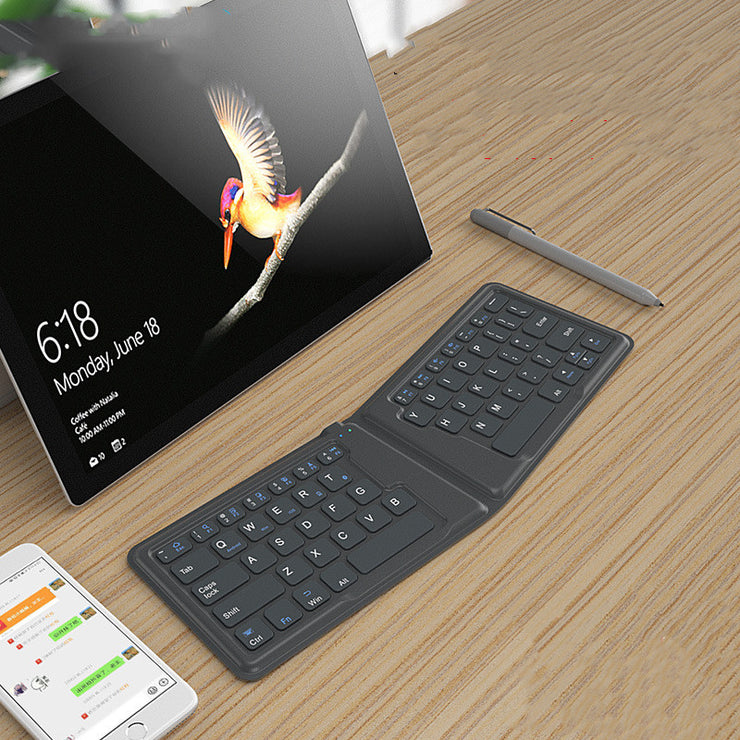 Luft-und Raumfahrt Foldingaltbare Bluetooth Tastatur Ipad Tablet Telefon