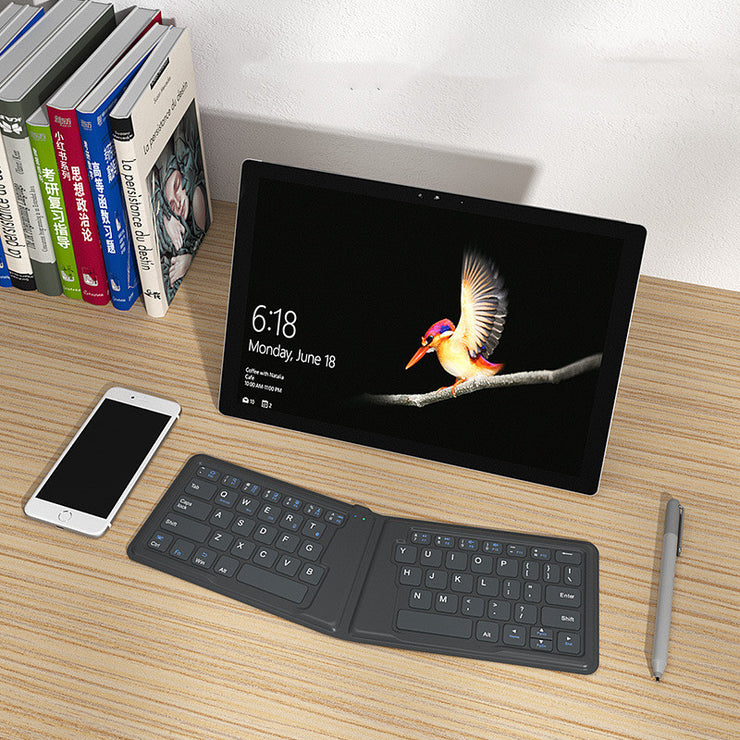 Luft-und Raumfahrt Foldingaltbare Bluetooth Tastatur Ipad Tablet Telefon