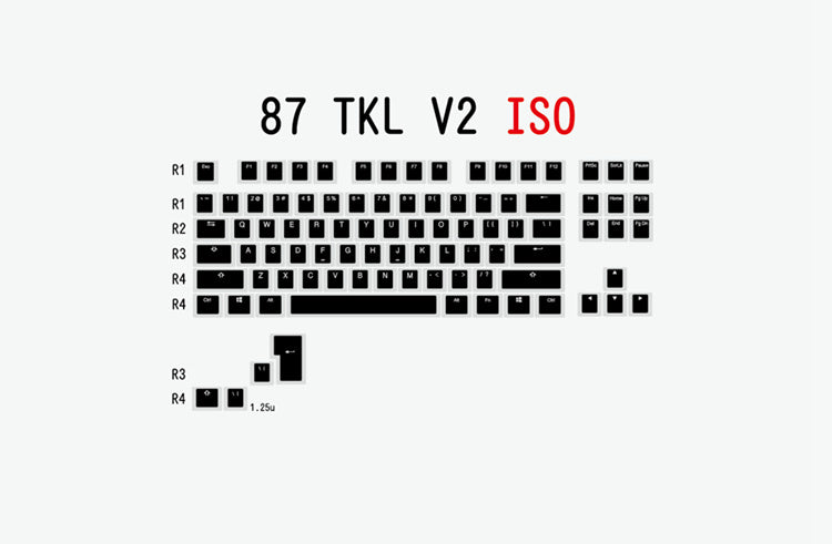 Budino V2 Pbt Doubleshot Keycap Oem Retroilluminato Per Tastiera MeccanicaBianco Nero Gh60 Poker 87 Tkl 104 108 Ansi iso Xd64 Xd68