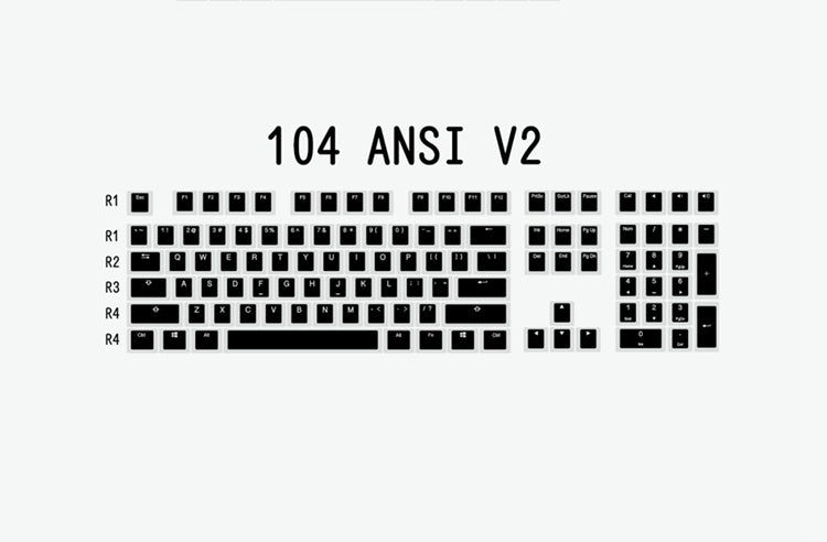 Budino V2 Pbt Doubleshot Keycap Oem Retroilluminato Per Tastiera MeccanicaBianco Nero Gh60 Poker 87 Tkl 104 108 Ansi iso Xd64 Xd68