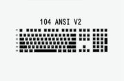 Pudding V2 Pbt Doubleshot Tastenkappen OEM Hintergrundbeleuchtung für mechanische Tastatur Weiß Schwarz Gh60 Poker 87 TKL 104 108 Ansi ISO XD64 XD68