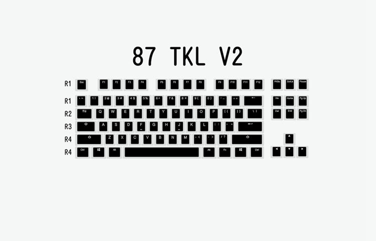 Budino V2 Pbt Doubleshot Keycap Oem Retroilluminato Per Tastiera MeccanicaBianco Nero Gh60 Poker 87 Tkl 104 108 Ansi iso Xd64 Xd68