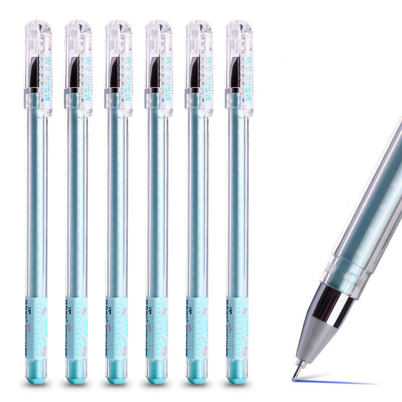 Neutral Pen Black Signature Pen Student Use Cute Cartoon Small Fresh Syringe Pen