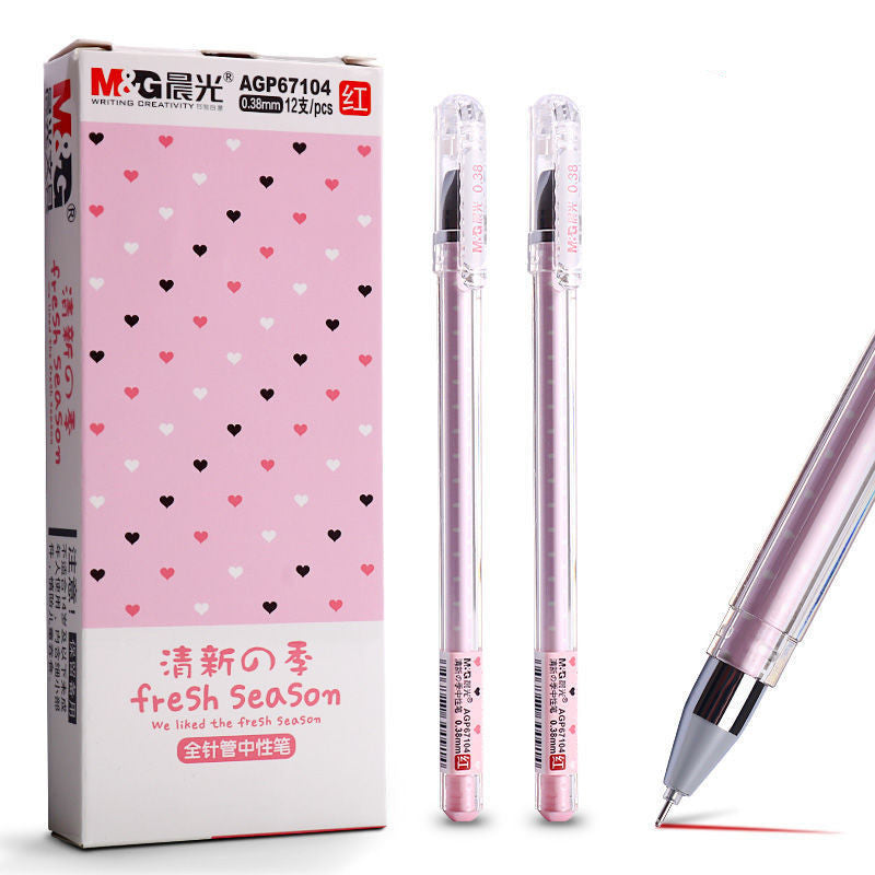 Neutral Pen Black Signature Pen Student Use Cute Cartoon Small Fresh Syringe Pen