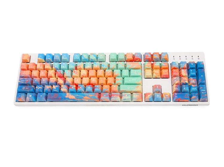 Five-Sided Sublimation Sunset Keycaps Oem Mechanical Keyboard