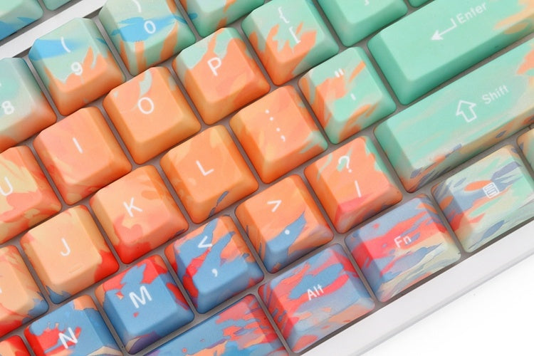 Five-Sided Sublimation Sunset Keycaps Oem Mechanical Keyboard